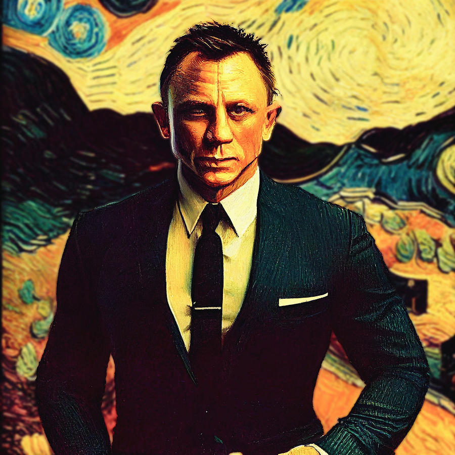 Daniel Craig 007 v4 Digital Art by Craig Boehman
