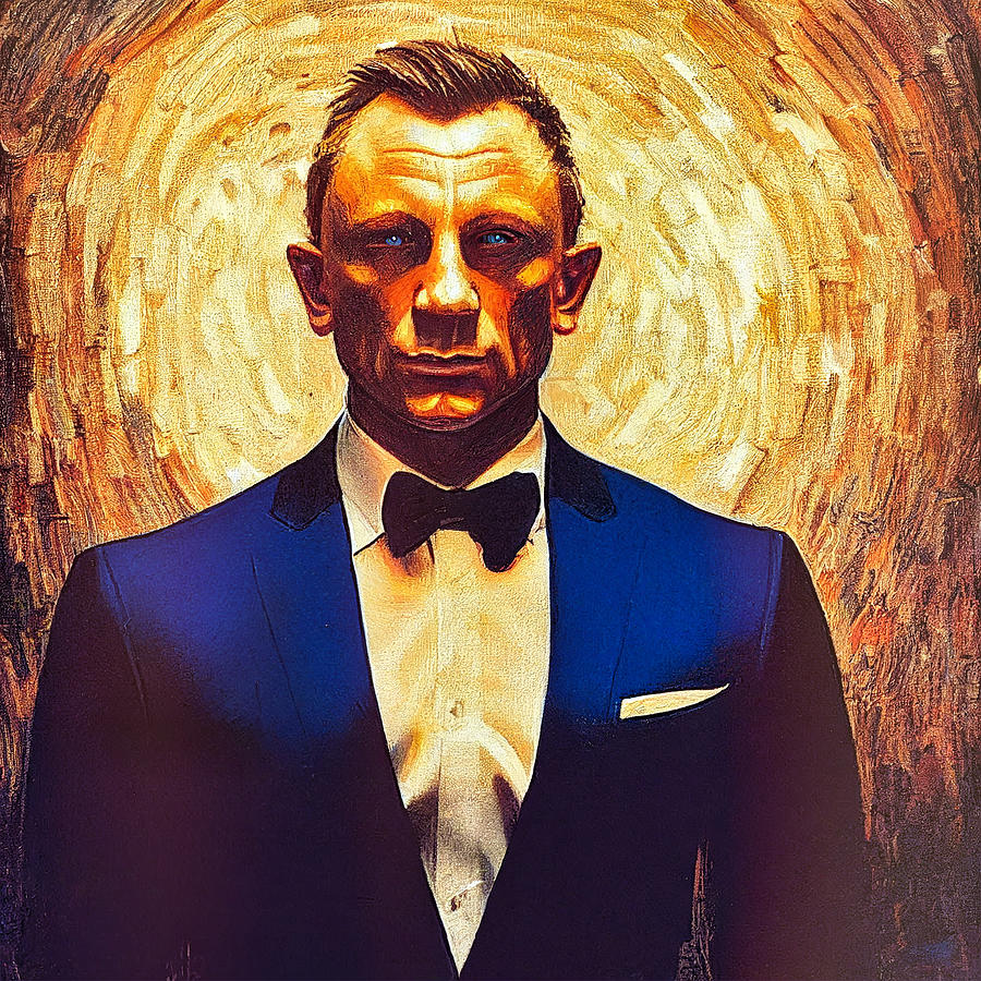 Daniel Craig 007 v7 Digital Art by Craig Boehman