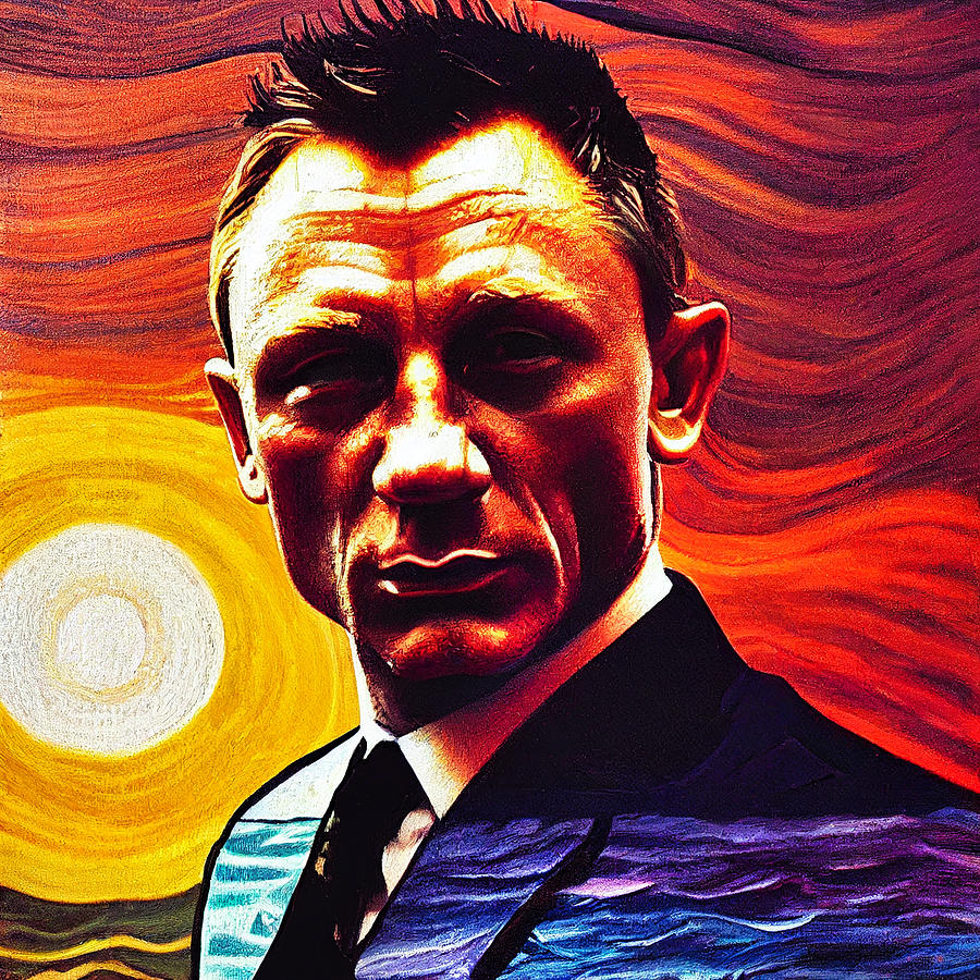 Daniel Craig 007 v9 Digital Art by Craig Boehman