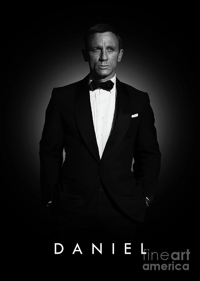 Daniel Craig Digital Art - Daniel Craig by Bo Kev