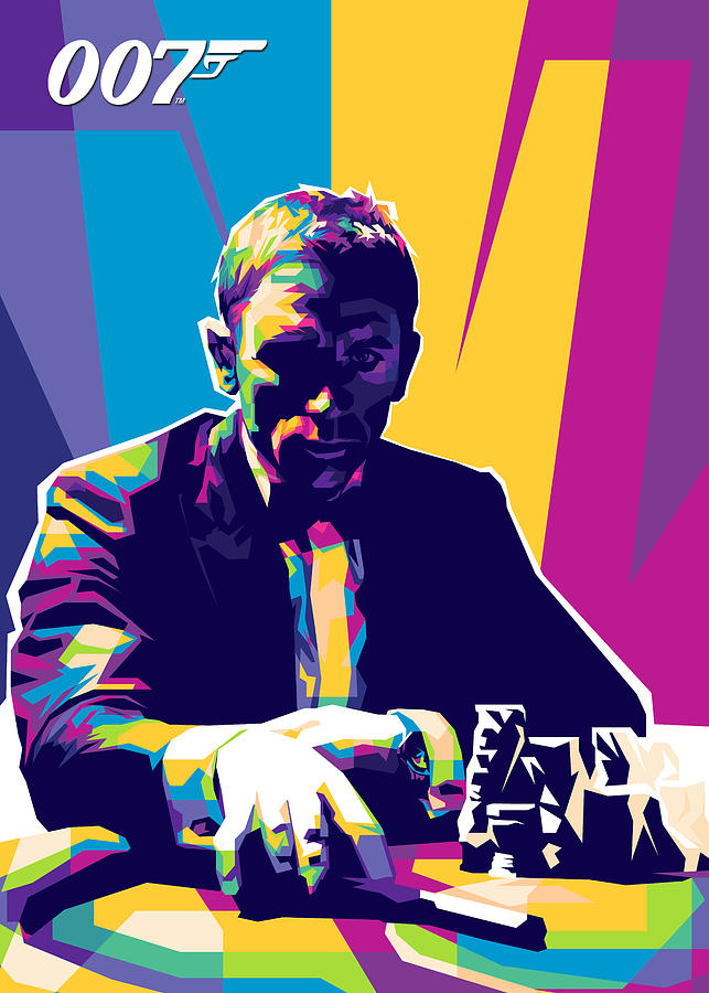 Daniel Craig James Bond 007 Digital Art by Muhammad Kadafi Lestaluhu ...