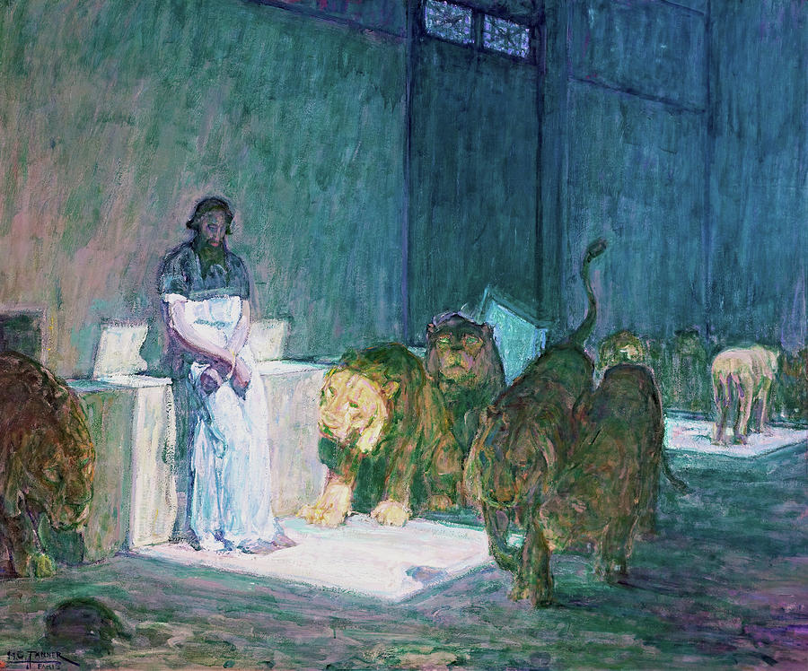 Henry Ossawa Tanner Painting - Daniel in the Lions Den - Digital Remastered Edition by Henry Ossawa Tanner