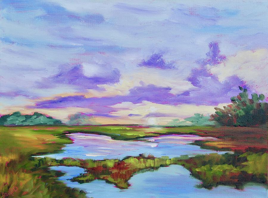 Daniel Island Marsh Painting by Rebecca Croft - Fine Art America