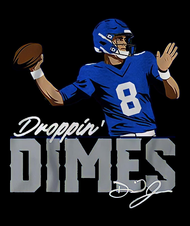 Daniel Jones dropping Dimes T-Shirt by Kelvin Kent - Pixels