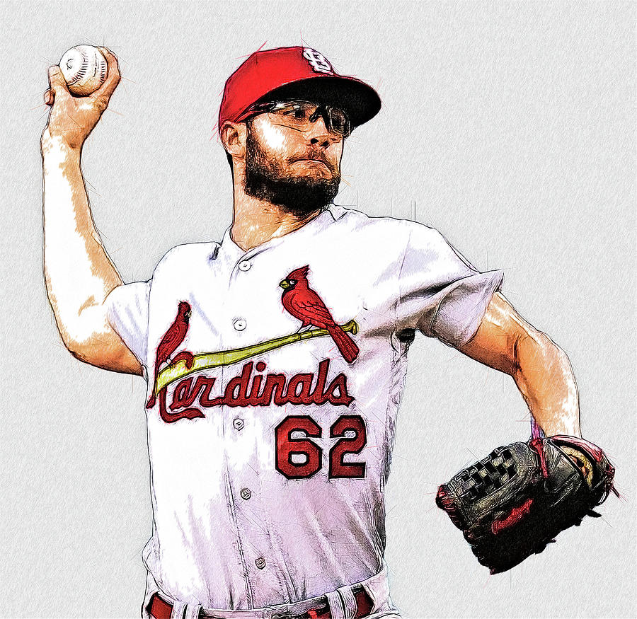 Daniel Ponce de Leon RH Starting P St. Louis Cardinals Digital Art