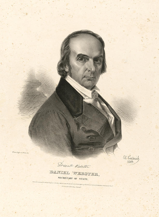 Daniel Webster Drawing by Charles Fenderich - Fine Art America