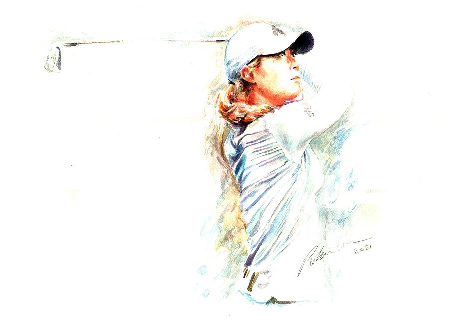 Danielle Kang LPGA Tour Painting by Mark Robinson Danielle Kang LPGA Tour Painting by Mark Robinson