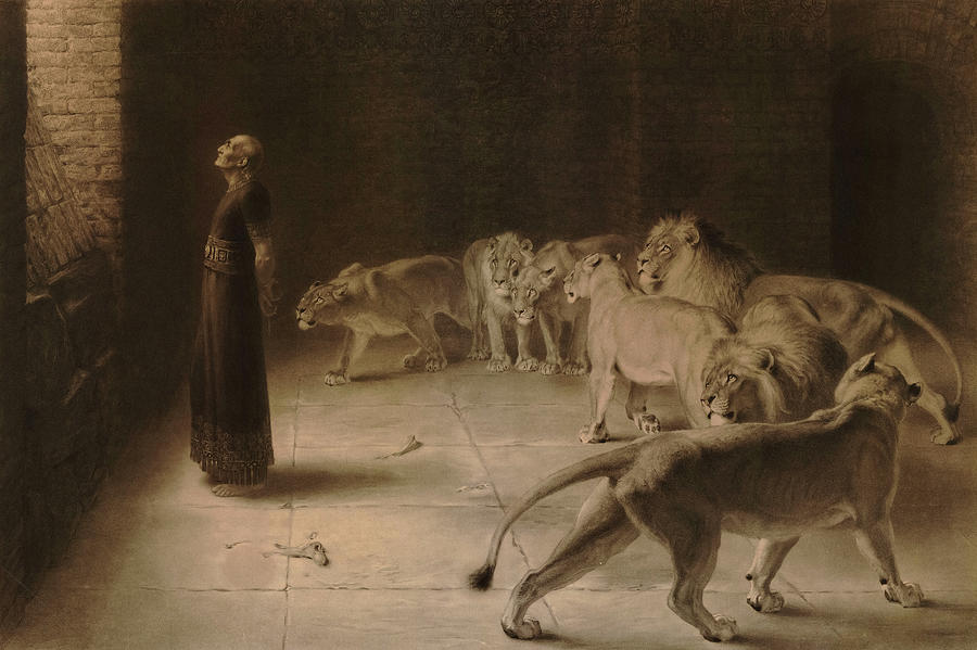Briton Riviere Painting - Daniels Answer to the King, 1892 by Briton Riviere