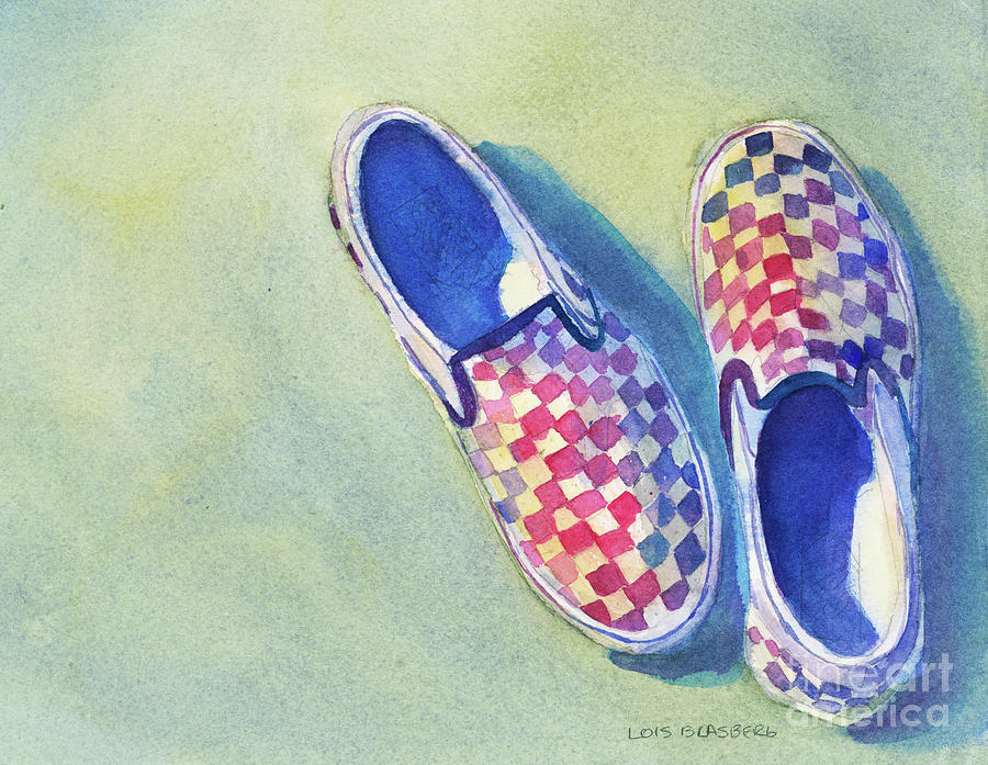 Danis Shoes Painting by Lois Blasberg
