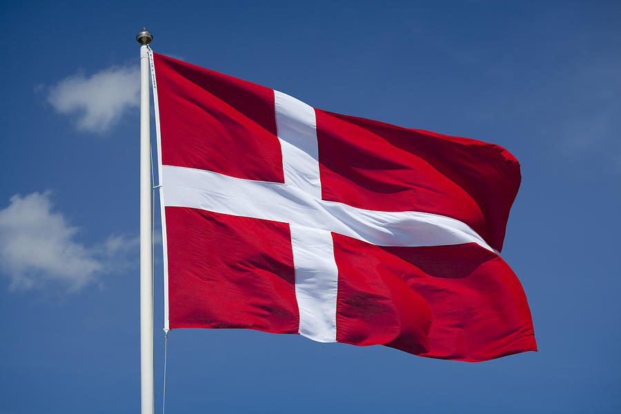 Danish flag Photograph by Ramberg