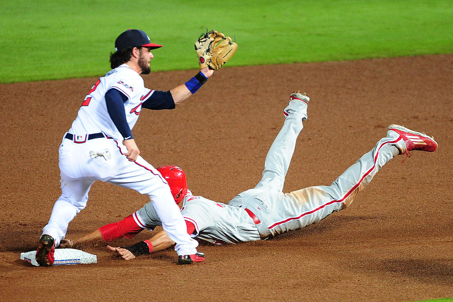 Dansby Swanson and Aaron Altherr Photograph by Scott Cunningham