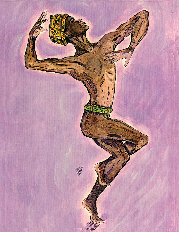 Danseur Painting by Brenda Dulan Moore