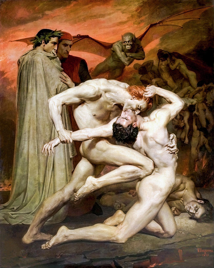 Dante and Virgil by William-Adolphe Bouguereau Photograph by Carlos Diaz