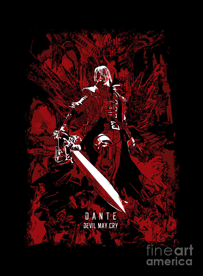 Dante From Devil May Cry Art Print 