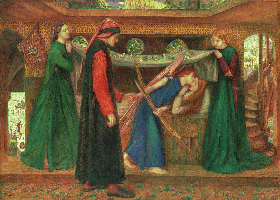 Dante Gabriel Rossetti - Dante's Dream at the Time of the Death of ...