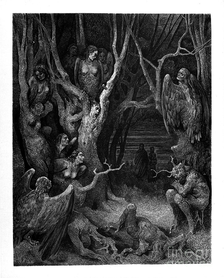 Dante Inferno by Dore t22 Photograph by Historic illustrations