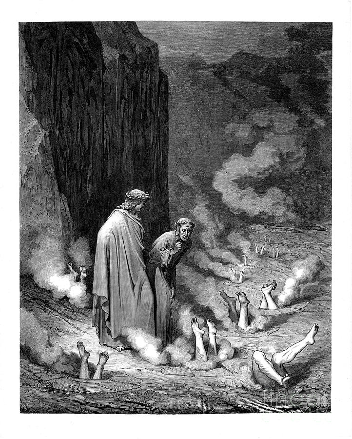 Dante Inferno by Dore t22 Photograph by Historic illustrations