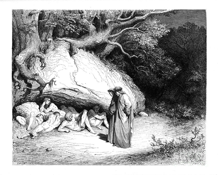 Dante Inferno by Dore t4 Photograph by Historic illustrations
