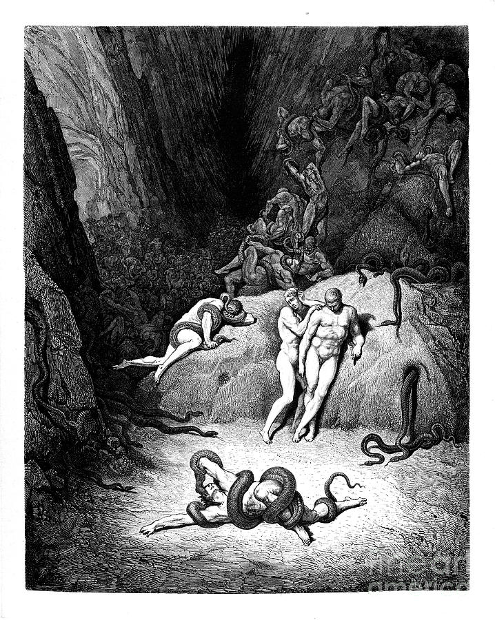 Dantes Inferno Engraving Stock Illustration - Download Image Now - Inferno,  Dante - Italian Poet, Hell - iStock