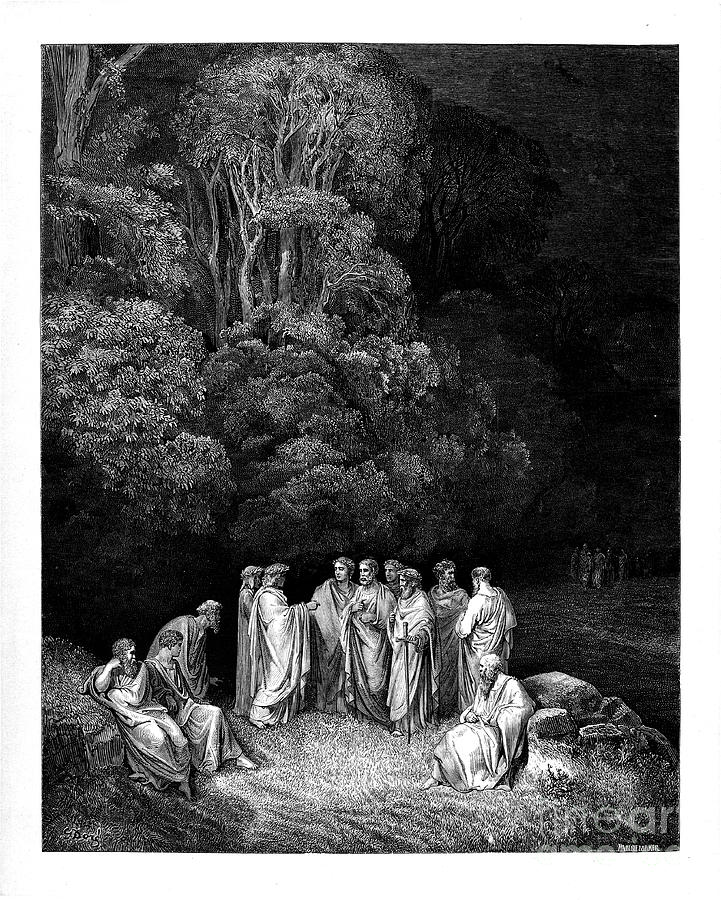Dante Inferno by Dore t5 Photograph by Historic illustrations