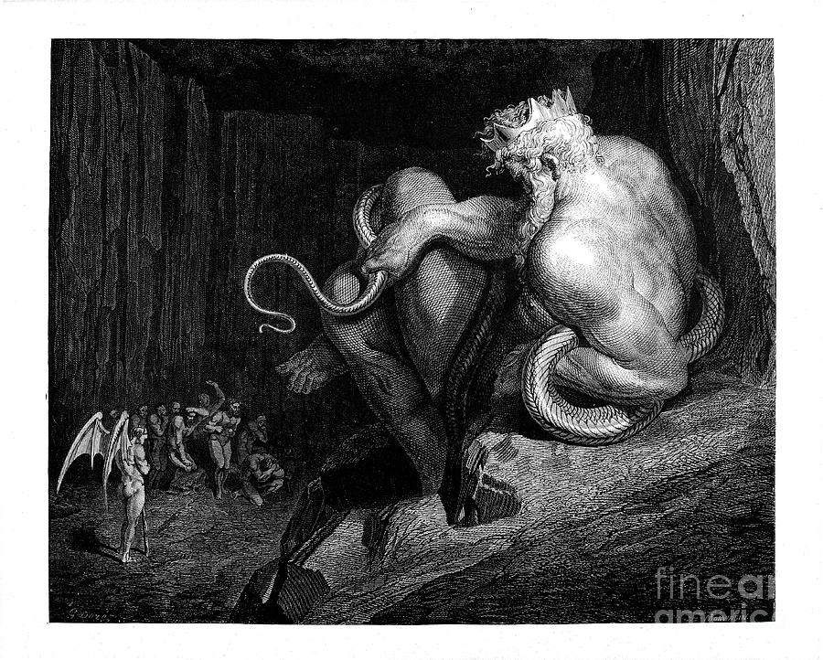 Dante Inferno by Dore t6 Photograph by Historic illustrations