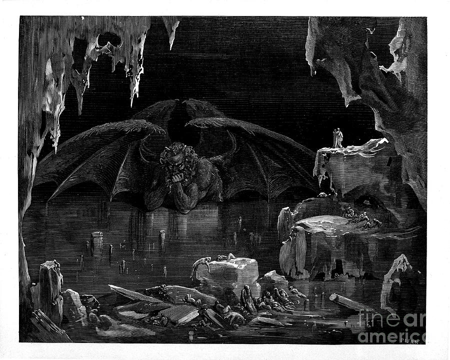 Dante Inferno by Dore t50 Ornament by Historic illustrations - Pixels