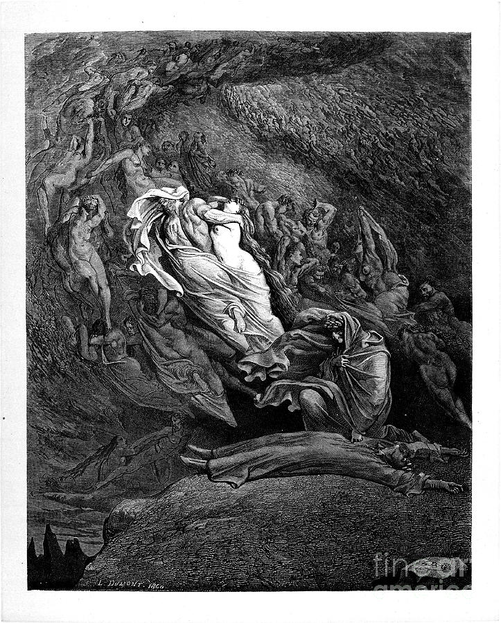 Dante Inferno by Dore t9 Photograph by Historic illustrations