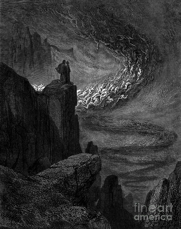 Dante Inferno by Dore t22 Photograph by Historic illustrations