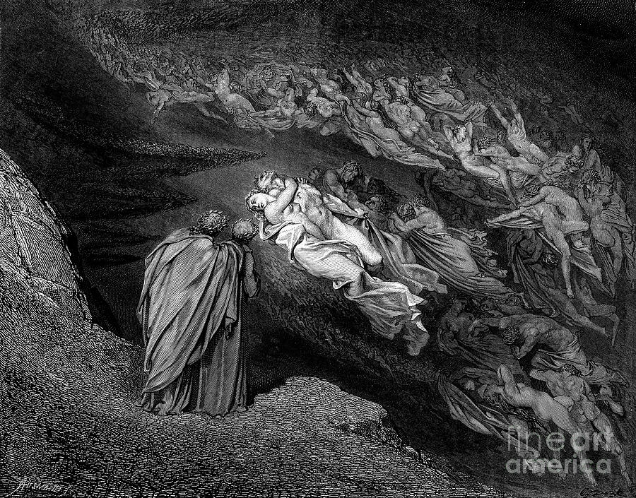 Dante Inferno by Dore z3 Photograph by Historic illustrations