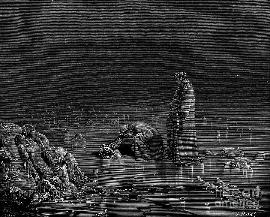 Dante Inferno by Dore z5 Photograph by Historic illustrations
