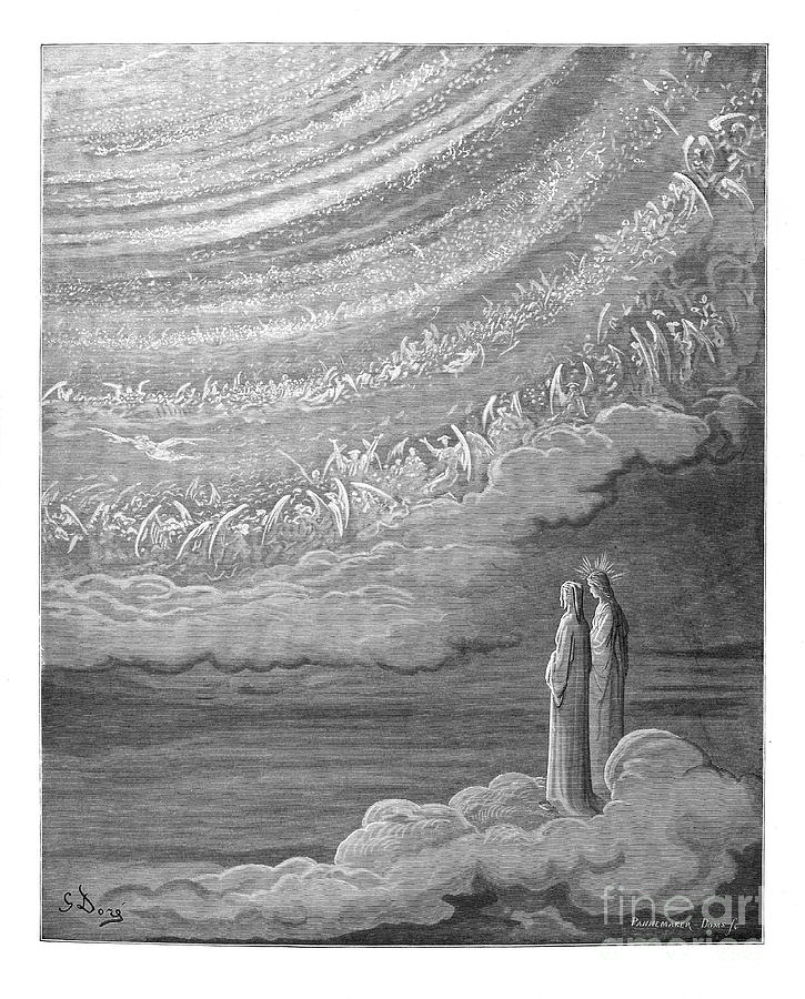 Dante Paradise by Gustave Dore u12 Photograph by Historic illustrations