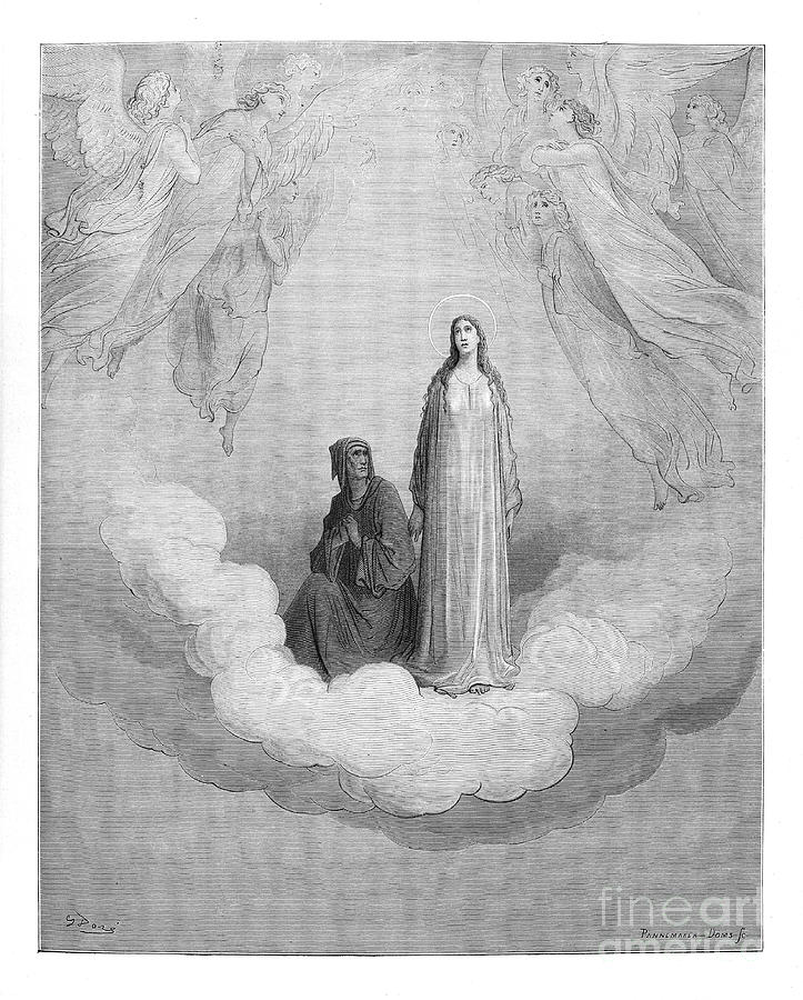 Dante Paradise by Gustave Dore u14 Photograph by Historic illustrations