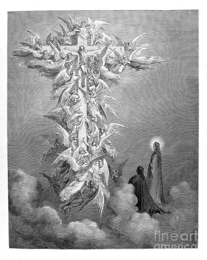 Dante Paradise by Gustave Dore u4 Photograph by Historic illustrations