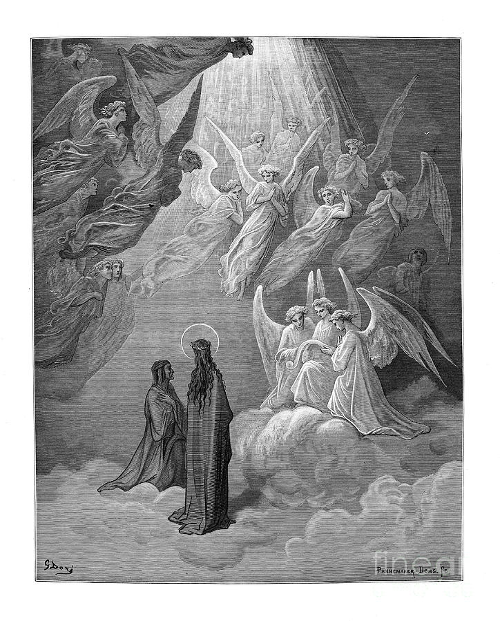 Dante Paradise by Gustave Dore u7 Photograph by Historic illustrations