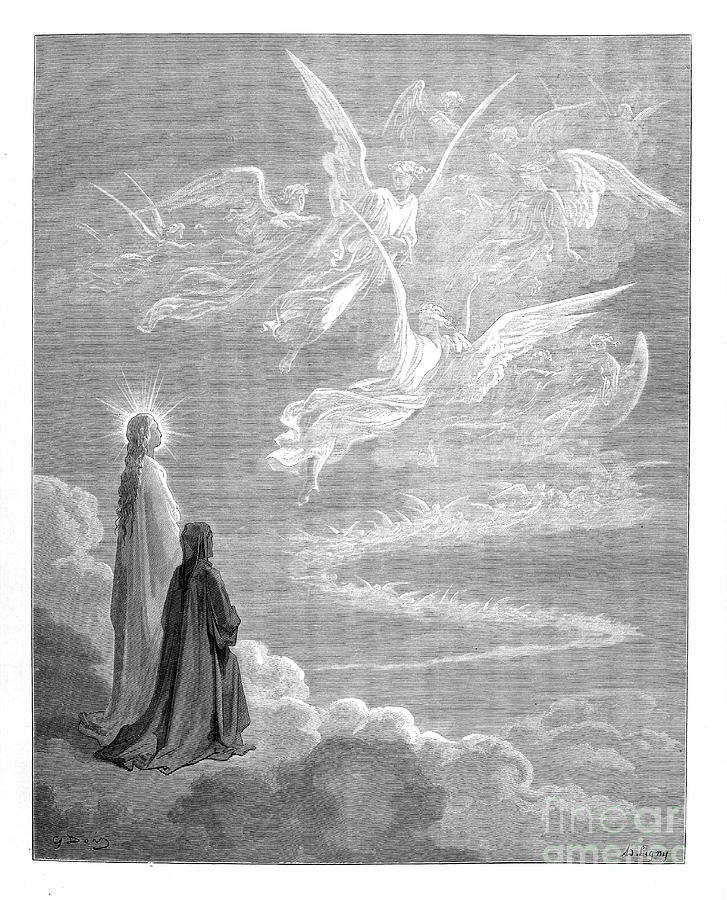 Dante Paradise by Gustave Dore u8 Photograph by Historic illustrations