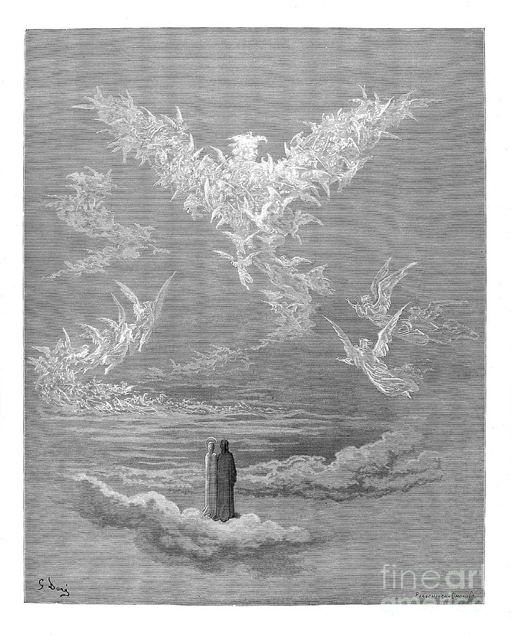 Dante Paradise by Gustave Dore u9 Photograph by Historic illustrations