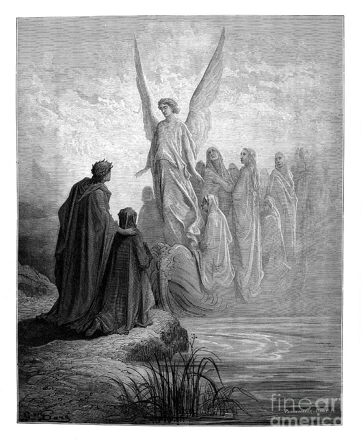 Gustave Dore Photograph - Dante Purgatory by Gustave Dore u1 by Historic illustrations
