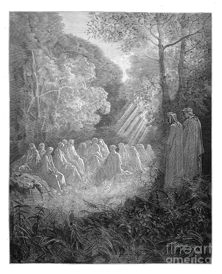 Gustave Dore Photograph - Dante Purgatory by Gustave Dore u11 by Historic illustrations