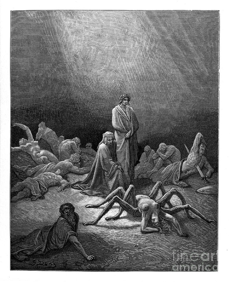 Gustave Dore Photograph - Dante Purgatory by Gustave Dore u15 by Historic illustrations