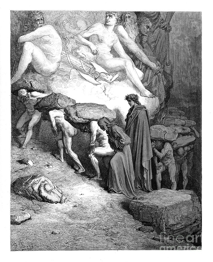 Gustave Dore Photograph - Dante Purgatory by Gustave Dore u16 by Historic illustrations