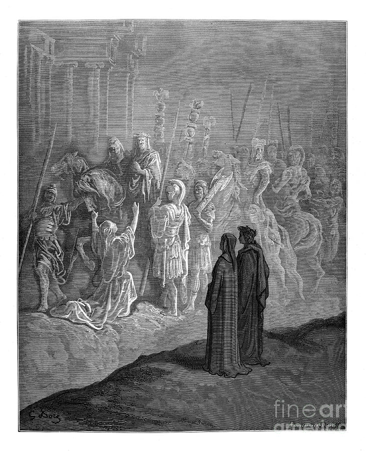 Gustave Dore Photograph - Dante Purgatory by Gustave Dore u18 by Historic illustrations