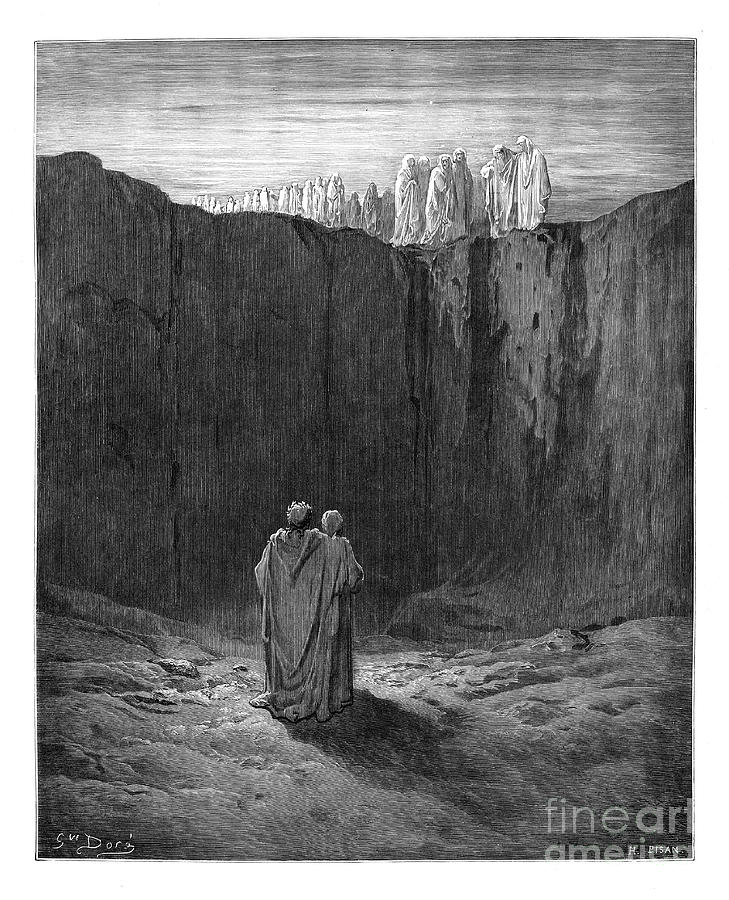 Gustave Dore Photograph - Dante Purgatory by Gustave Dore u2 by Historic illustrations