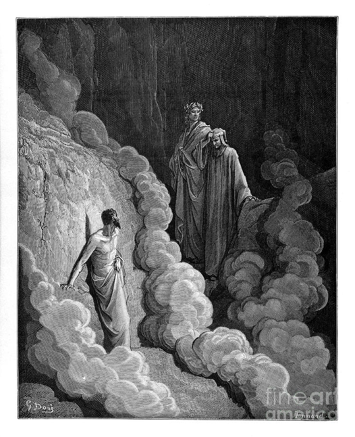 Gustave Dore Photograph - Dante Purgatory by Gustave Dore u20 by Historic illustrations