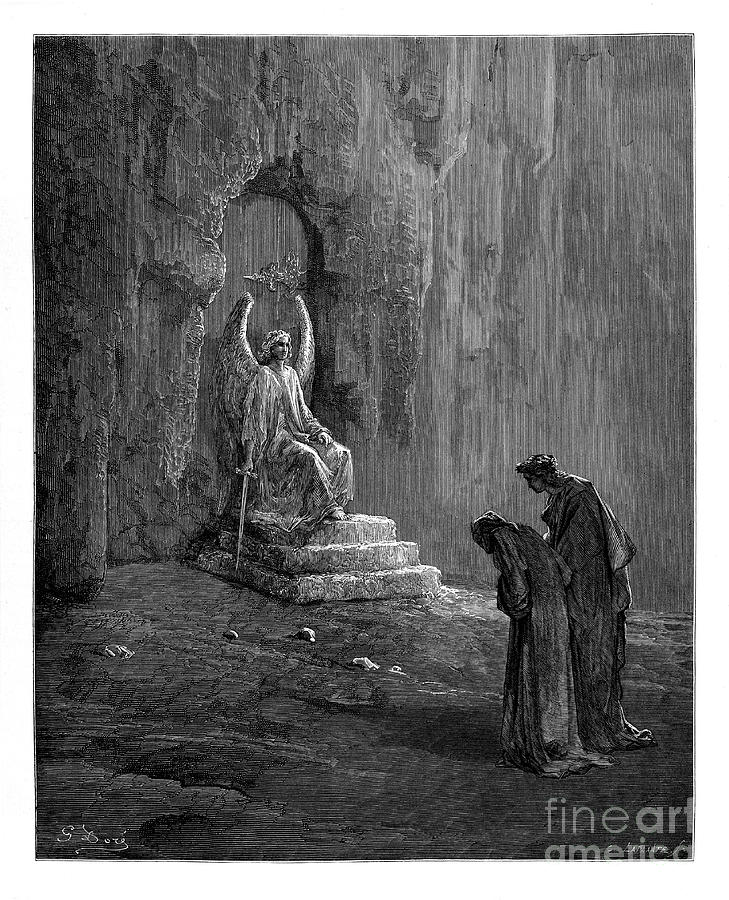 Dante Purgatory by Gustave Dore u22 Photograph by Historic ...
