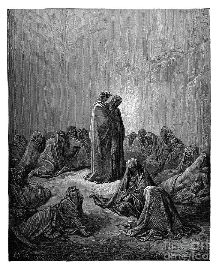 Gustave Dore Photograph - Dante Purgatory by Gustave Dore u23 by Historic illustrations