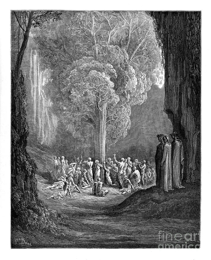 Gustave Dore Photograph - Dante Purgatory by Gustave Dore u31 by Historic illustrations