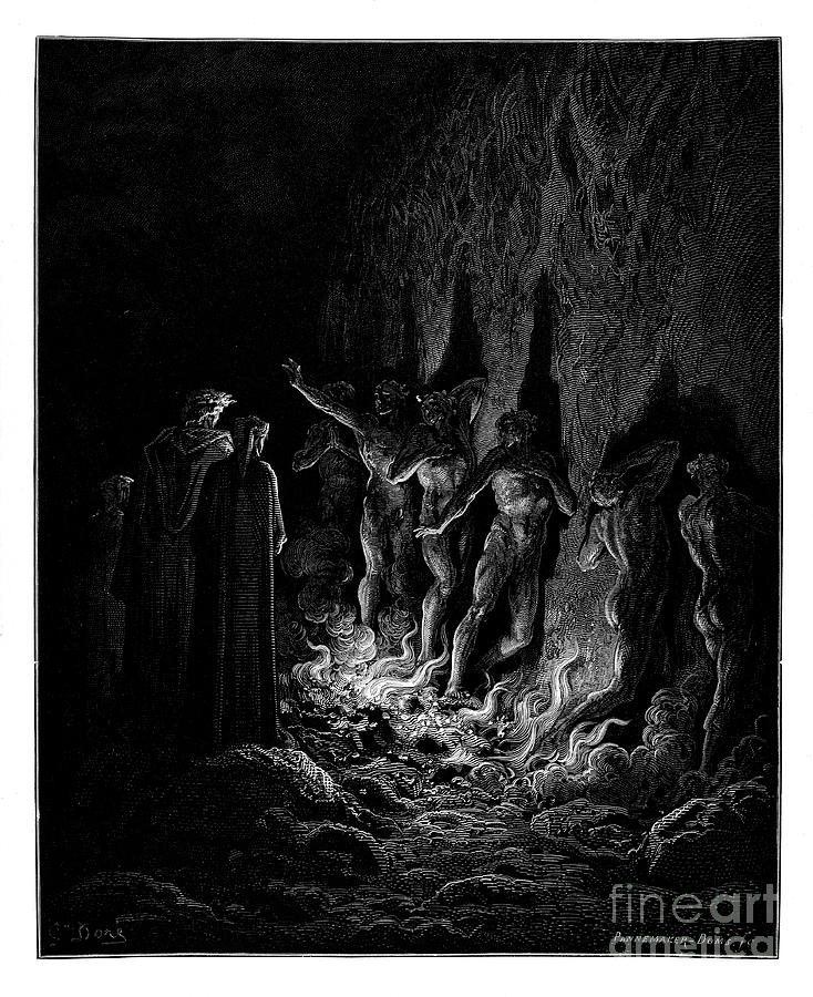 Dante Purgatory by Gustave Dore u38 Photograph by Historic ...
