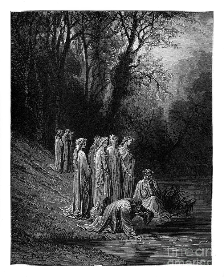 Gustave Dore Photograph - Dante Purgatory by Gustave Dore u39 by Historic illustrations