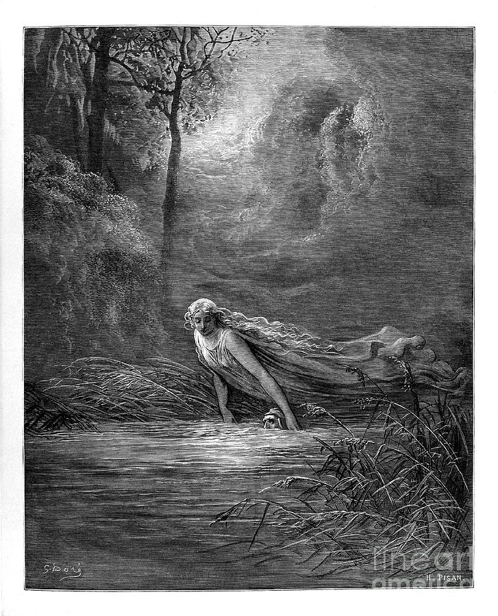 Gustave Dore Photograph - Dante Purgatory by Gustave Dore u41 by Historic illustrations