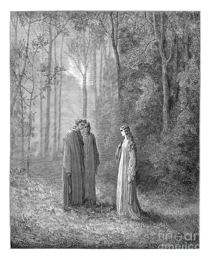 Gustave Dore Photograph - Dante Purgatory by Gustave Dore u6 by Historic illustrations
